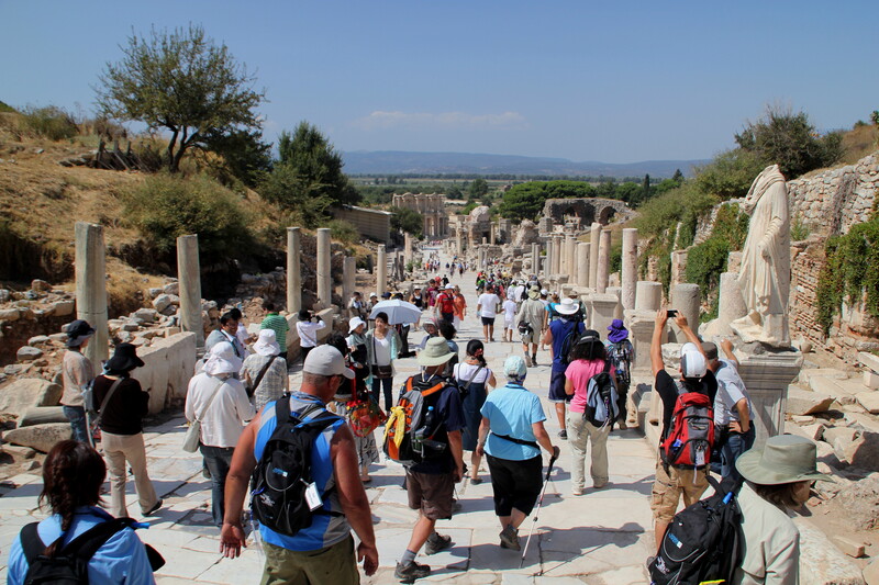Curetes street leading to the Library of Celsus