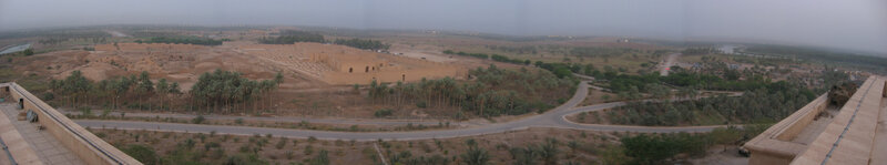 Panorama of the ancient city of Babylon