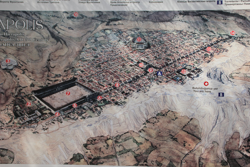 Hierapolis city map
