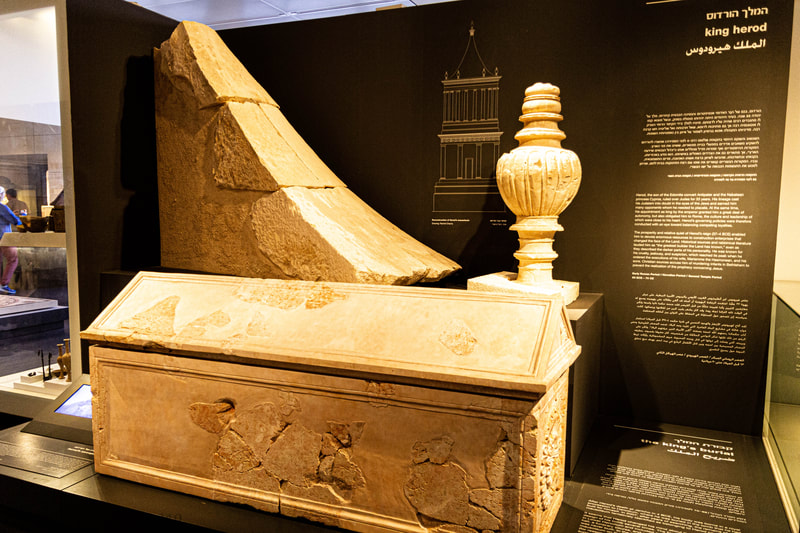 Herodium burial monument at the Israel Museum. 