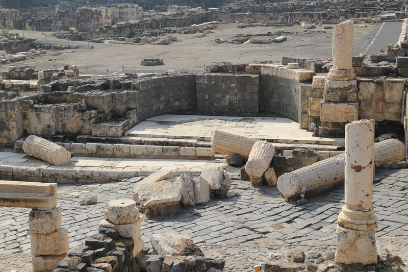 One of the many pagan temples at Beit Shean.