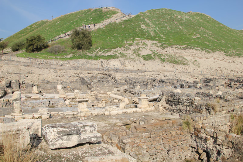 Ancient acropolis of Beit Shean. 