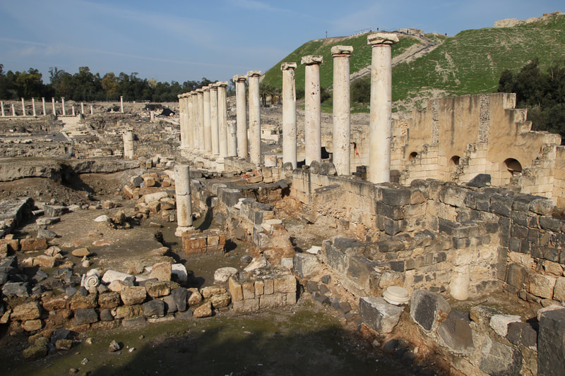 Ancient ruins of Beit Shean. 