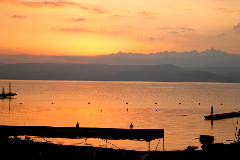 Sunrise over the Sea of Galilee