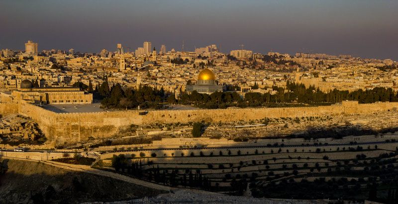 Temple Mount from the Mount of Olives